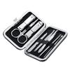 8 Pcs Stainless Steel Nail Scissors Cutter Clippers Set Fingernail Toenail (Black)