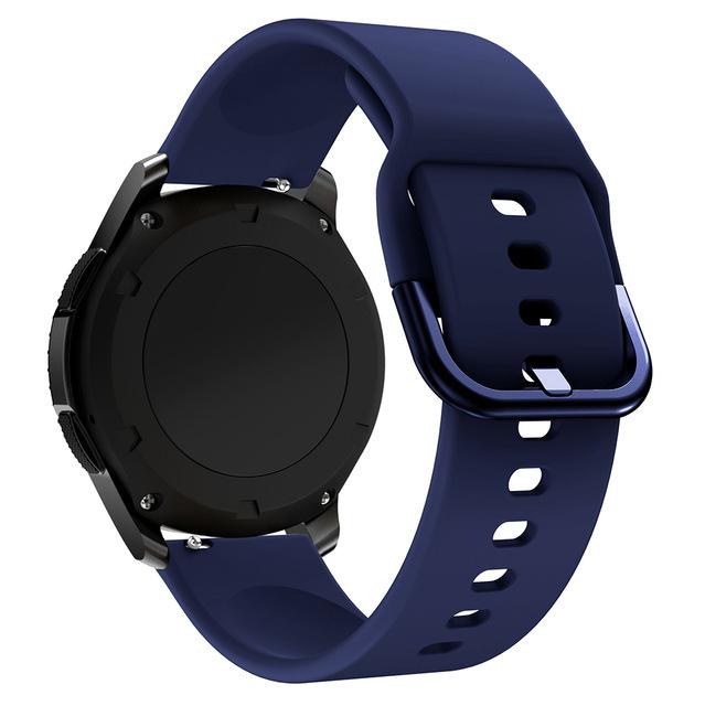 Силиконовый ремешок для Samsung Active 2/Amazfit Bip/Huawei Watch 3/GT2 Спортивный мягкий браслет для 20-мм ремешка Galaxy Watch 4