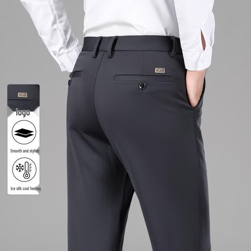 Pierre Cardin Мужские брюки прямого кроя в стиле business casual