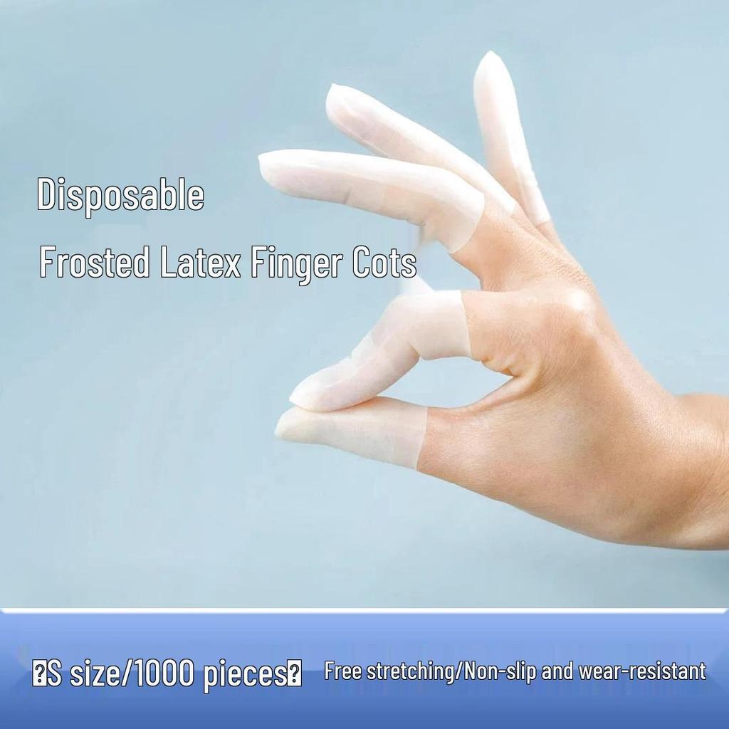 Матовые нескользящие прозрачные напальчники для маникюра и использования с сенсорными экранами