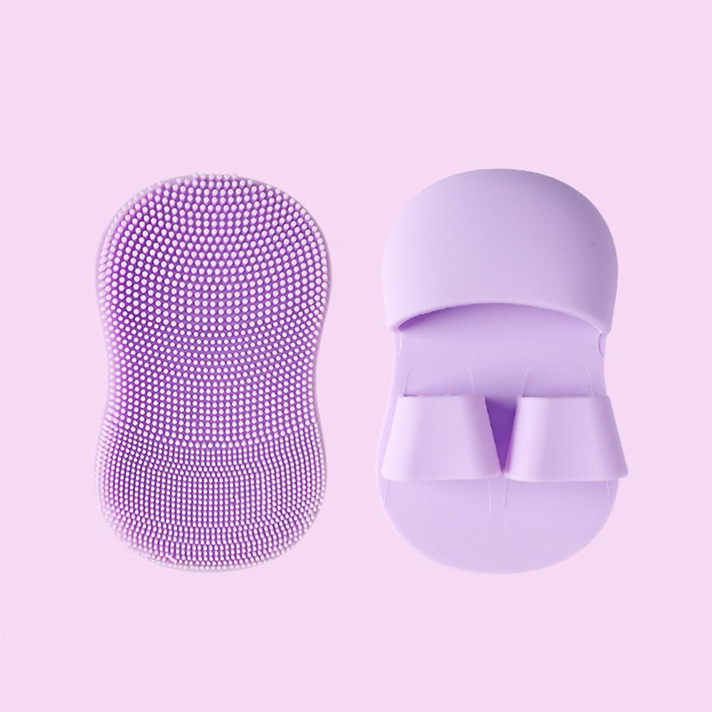 Силиконовый чехол для пальцев щеточка для лица мягкая, приятная для кожи щетка для снятия макияжа очищающая щетка для лица портативная прочная очищающая массажная щетка