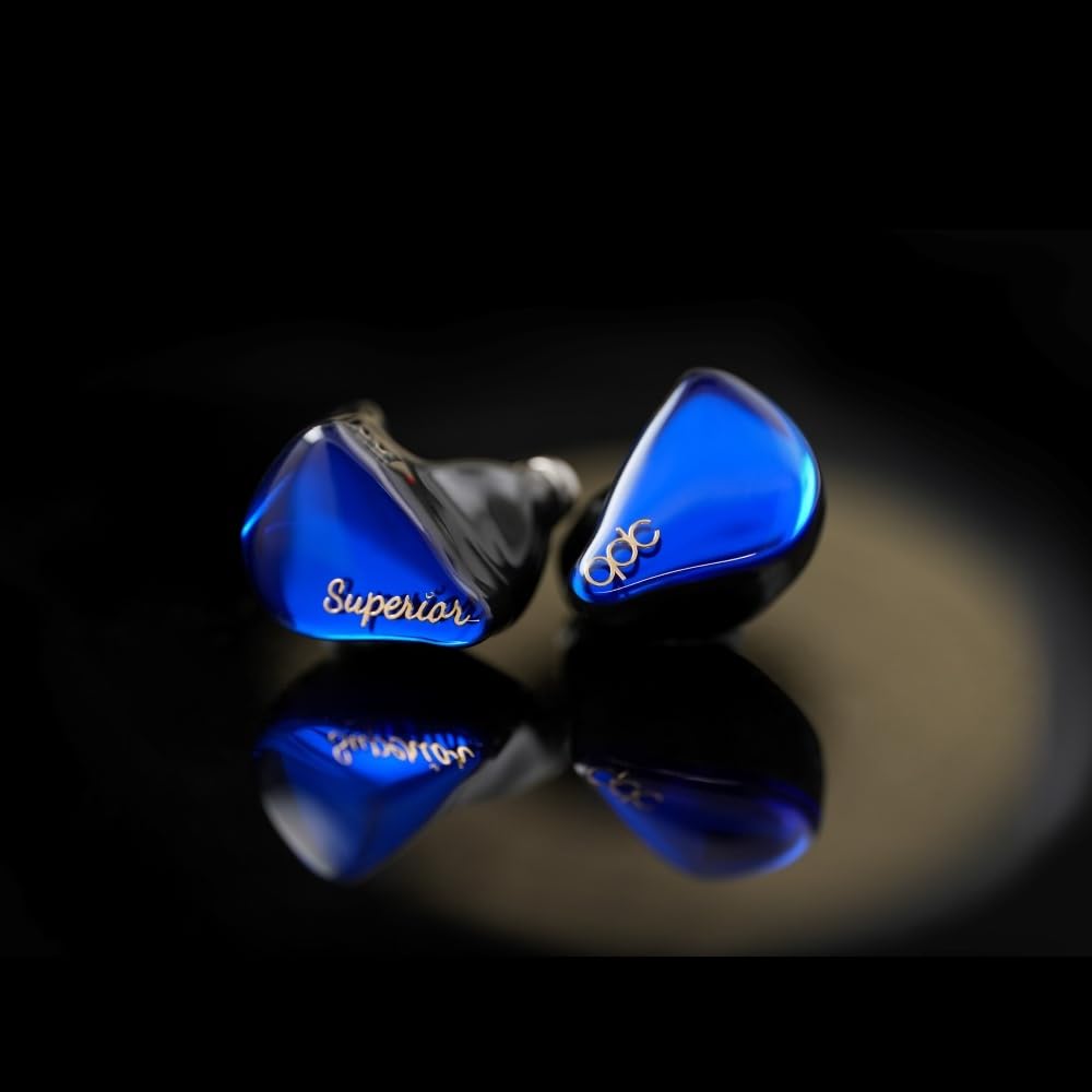 QDC SUPERIOR Azure Blue с 10-миллиметровым одиночным динамическим коаксиальным двойным магнитным контуром, двухполостной структурой, разъемом IEM2pin, высоким разрешением