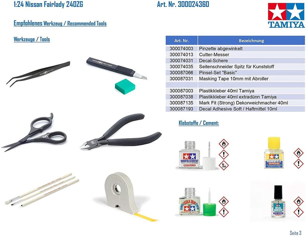 Tamiya Sports Car Series Nissan Fairlady 240ZG Plastic Model 24360 1/24 No.360