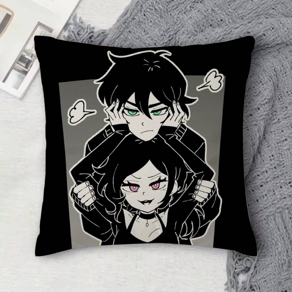 The Coffin Of Andy And Leyley Double-Sided Printed Square Decorative Cushion Cover For Sofa Living Room Home Decor