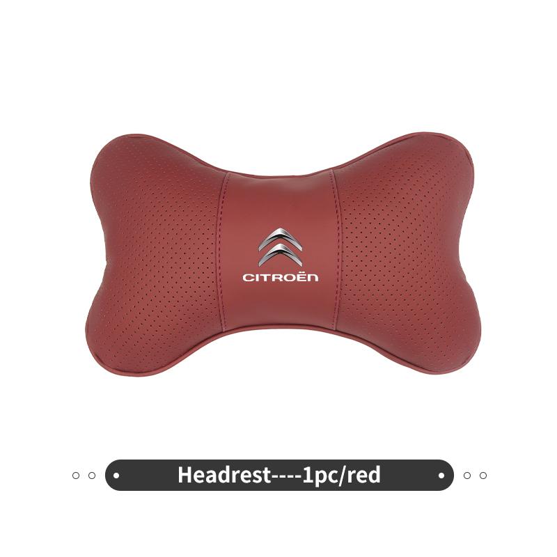 AOU4 For Citroen Car Seat Back Head Neck Pillow Cushion Headrest Lumbar Support C4 C3 C5 C1 C2 C6 C4L DS3 DS4 Berlingo Picasso Jumper