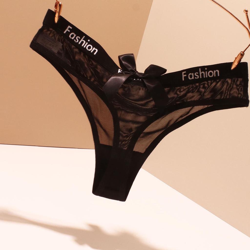 Sexy Low-Rise Women's Seamless Thong - Plus Size, Breathable with Temptation Letter Cutout