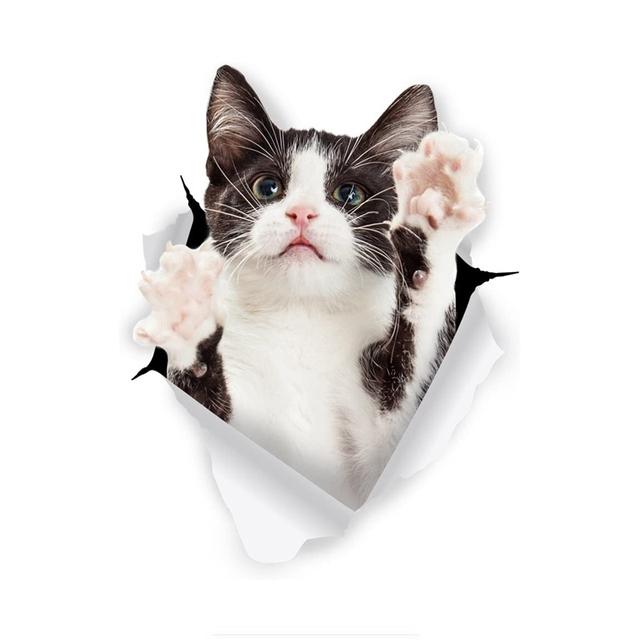 Black Cat Sticker On The Car Self-Adhesive Decal Waterproof Decoration Car Stickers