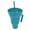 Snack And Drink Cup with Straw Lightweight Stadium Tumbler Portable