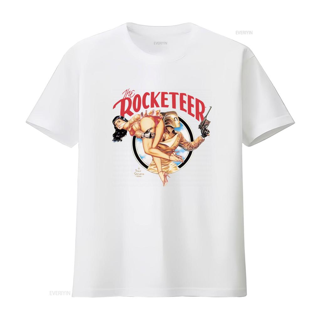 Rare Vintage Graphitti The Rocketeer Dave Stevens Art 1984 T Shirt Retro 80s Style vintage Washed designer clothes Slightly
