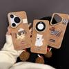 Коричневый шпон Мультяшная такса Huawei P70, Чехол для телефона Apple 16 Oppreno12 Полностью закрывающий Vivox