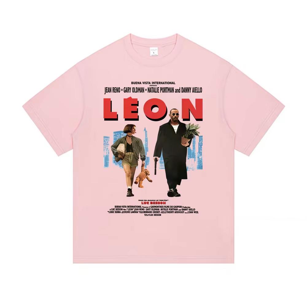 Classic Movie Leon The Professional Tshirt Men Women Casual Cotton Vintage Tshirts Mens Hip Hop Gothic Rock T Shirt
