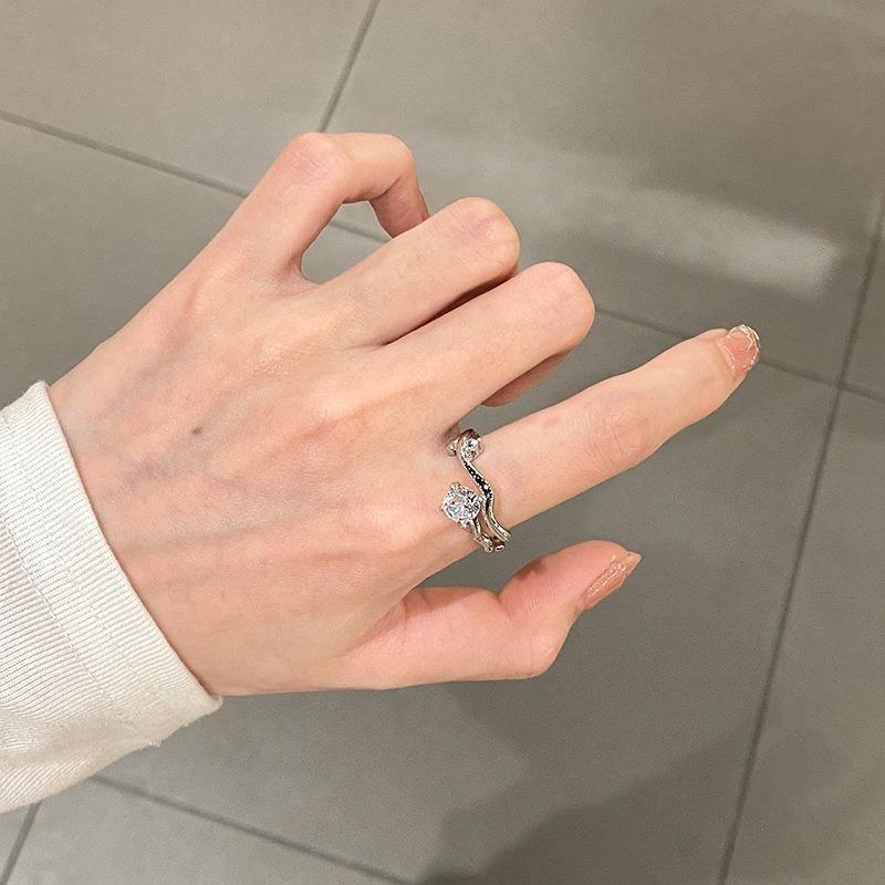 Elegant 2022 New Branch Design Zirconia Open Ring For Women Unique And Chic Jewelry