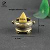 Pure Copper Small Beast Face Incense Burner Brass Mini Pocket Chinese Style Hollow Incense Cute Buddhism Desk Home Decor Burner