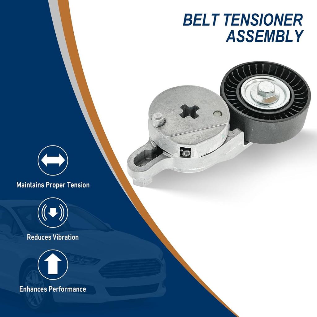 Сборка натяжителя ремня Гладкий шкив Для 2010-2011 Toyota Camry 2.5L, OE 166200V010, 1662036030, 39096, 49438