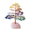 Natural Crystal Wealth Tree Colorful Crushed Stones Life Tree Crystal Stone Base Desktop Decoration Crystal Tree