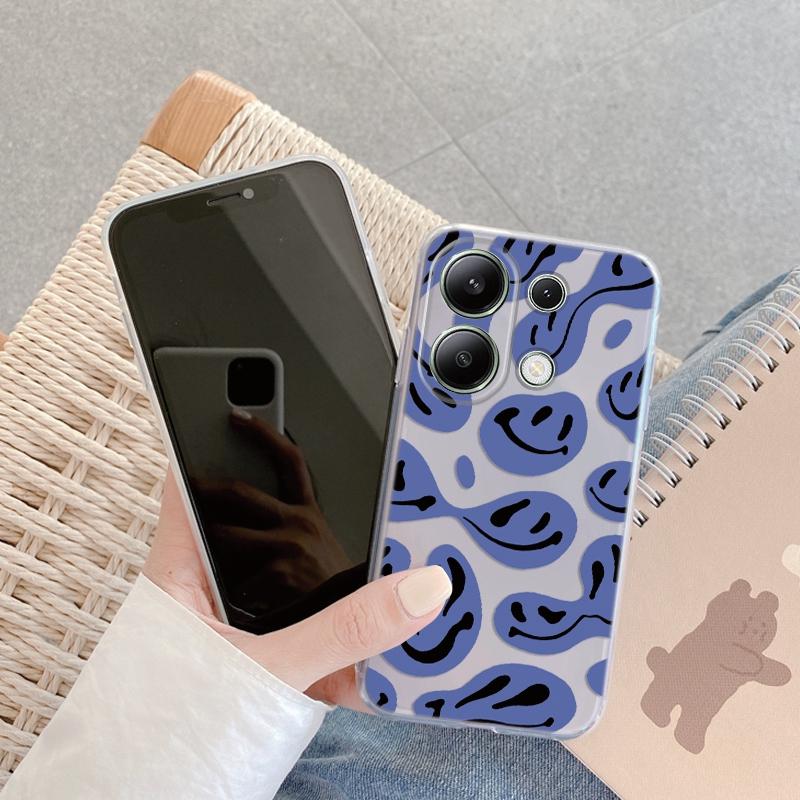 Мягкий силиконовый чехол с рисунком Expression для Samsung A55 M35 S24 Xiaomi Redmi Note 13 Pro iPhone Huawei Honor Realme Camera Защитный противоударный чехол