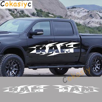 Для Dodge RAM Hemi 1500 2500 3500 Rebel Боковые Наклейки на Дверь Графика для Грузовика Декор Наклейка Виниловое Покрытие Авто Тюнинг Аксессуары