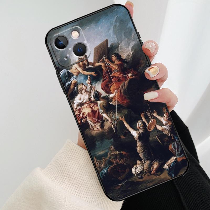 Чехол для телефона с картиной эпохи Возрождения для iPhone 17 Pro Max 15 14 13 11 12 16 Pro Max mini 15 16 Plus 16e 17 Air Cover