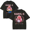 Vintage Karol G Tropicoqueta Tour 2026 Graphic T-shirt Men Women Printed Tee Summer Casual Fashion Clothing Tops High Quality Streetwear