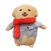Lovely Korean Styles Scarf Dog Plush Pendant Toy Keychain Soft Stuffed Animal for Kids and Adult Backpack Decoration