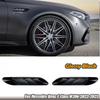 Для Mercedes Benz C E CLA 2 шт. Спортивная черная накладка на вентиляционное отверстие бокового крыла