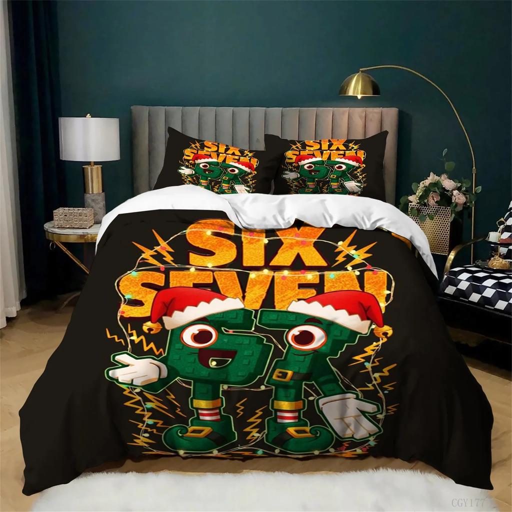Cool Street Style 67 Seven Graffiti Home Bedding Set Duvet Cover Pillowcase for Youth 2/3pcs Bedroom Decor Large Size Gift