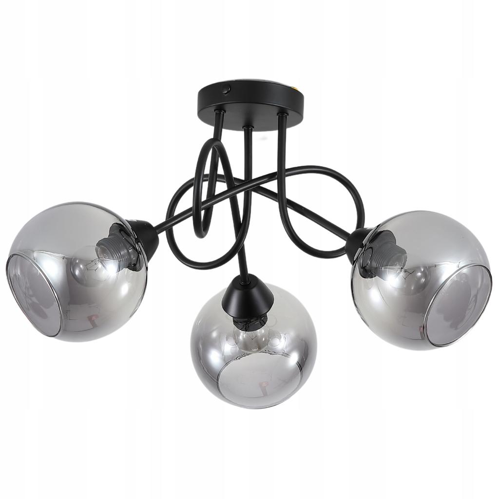 Pendant Lamp Ceiling Chandelier Balls Black Modern Led Milky