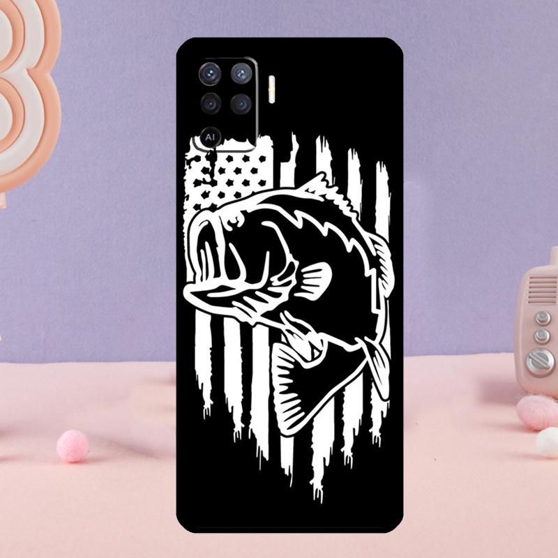 Чехол для телефона "Люблю рыбалку" для Oppo A38 A18 A58 A78 A98 A79 A40 A60 A80 A16 A76 A96 A15 A74 A94 A54 A77 A17