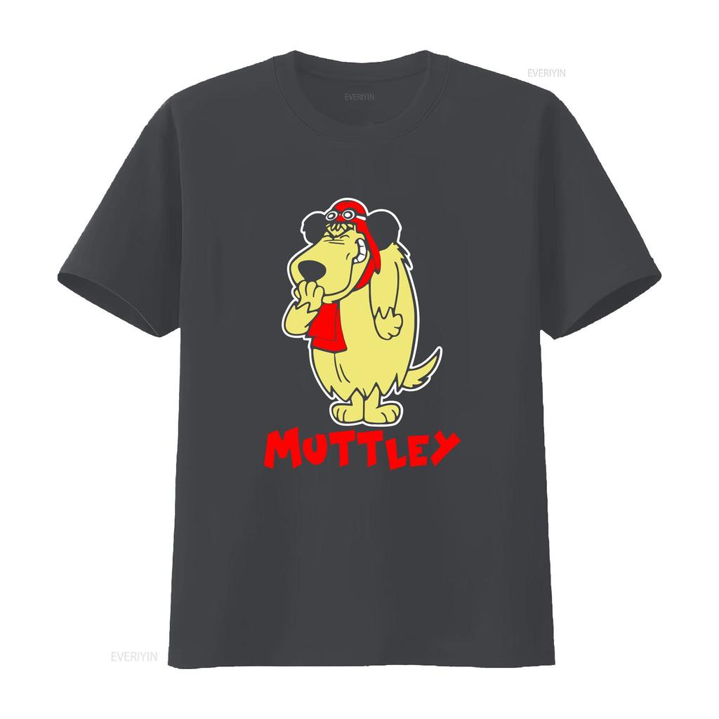Muttley T shirt vintage Washed Breathable Unisex designer clothes Comfortable streetwear Stylish Stretched graphic Soft