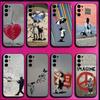 Чехол для телефона Street Art Banksy Graffiti для Samsung S25, S24, S21, S22, S23, S30, Ultra, S20, Plus, Fe, Lite, Note, 10, 9, 5G Черный
