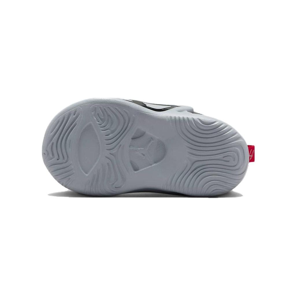 Air Jordan Tatum 1 TD Кроссовки для малышей в стиле олдскул Черный Металлик-серебристый Волчий серый FQ8136-001