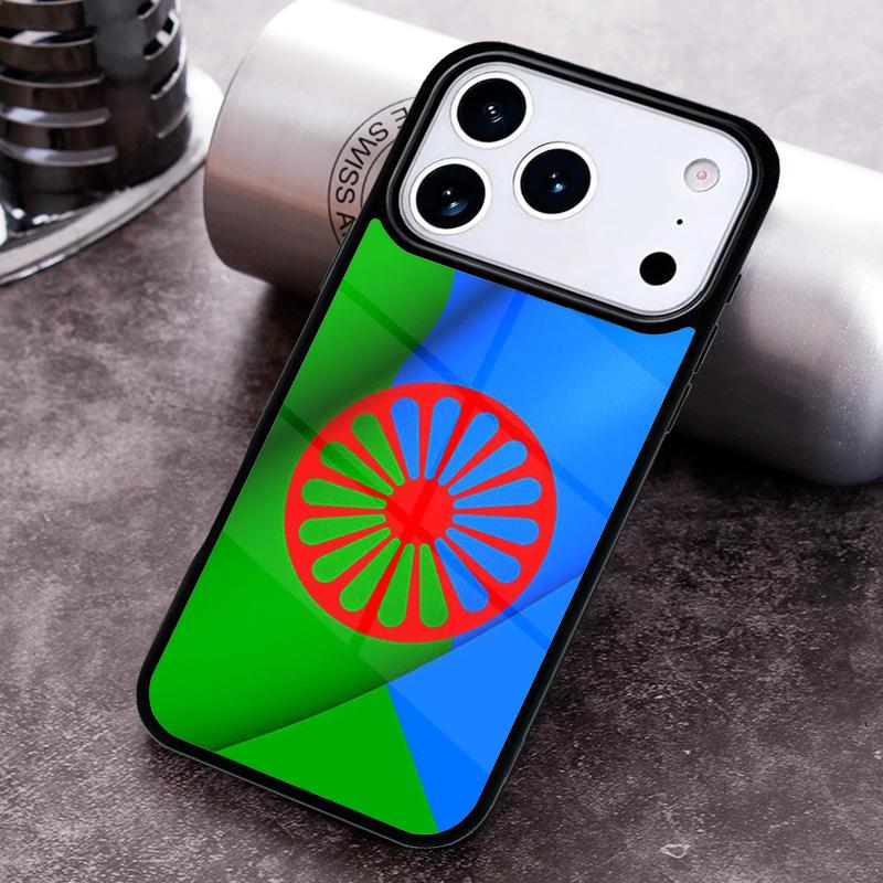 Gypsy Romani Roma Flag Phone Case for iPhone 17 16 15 Pro Max Air 14 13 12 11 Plus Shockproof Cover