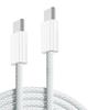 Плетеный кабель Type-C Dual PD для быстрой зарядки ноутбуков Apple 15 и Huawei