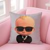 Мультяшная Наволочка B-Boss B-Baby Противопылевой Клещ Невидимая Молния Шелковистый Короткий Плюш Чехол на Подушку Дивана