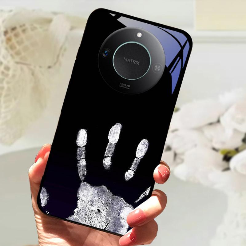 Для Honor X9C Умный Чехол-Крышка Модный Роскошный Крутые Животные Расписанный Fundas Для Honor X9C Умный Закаленное Стекло Задняя Панель Телефона