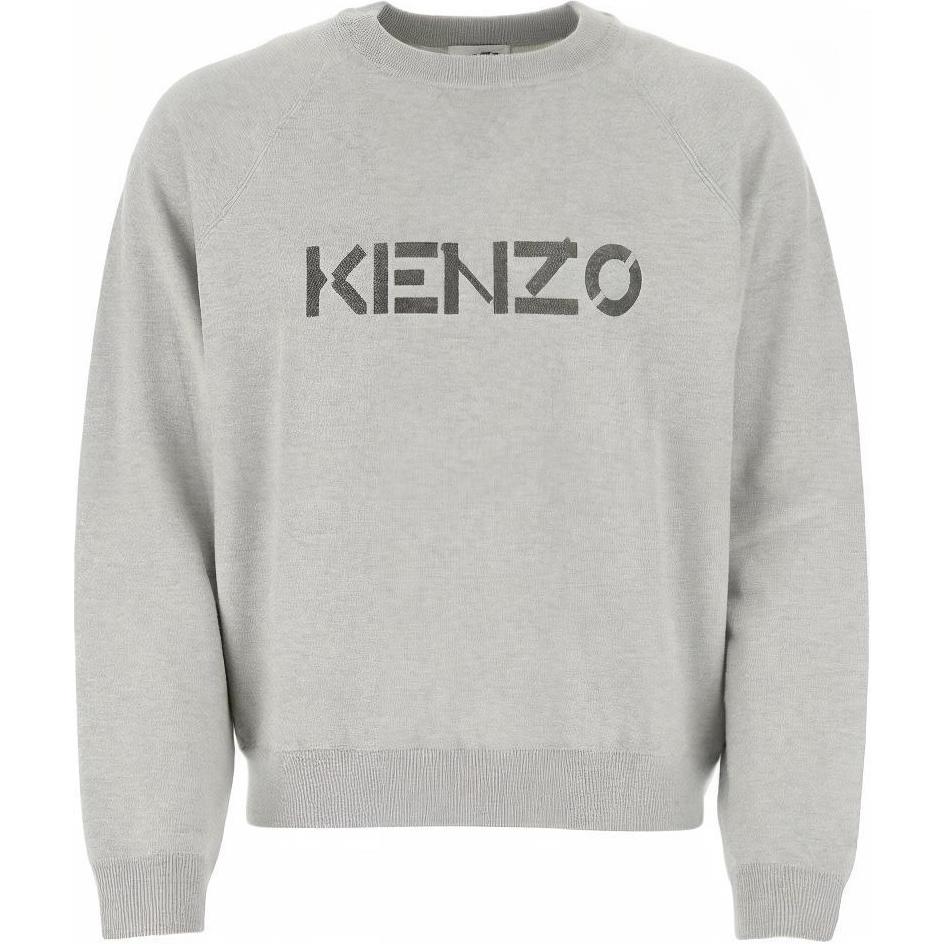 KENZO Sweaters Men's Gray Crew Neck Moderate Other FB65PU6333LB-93