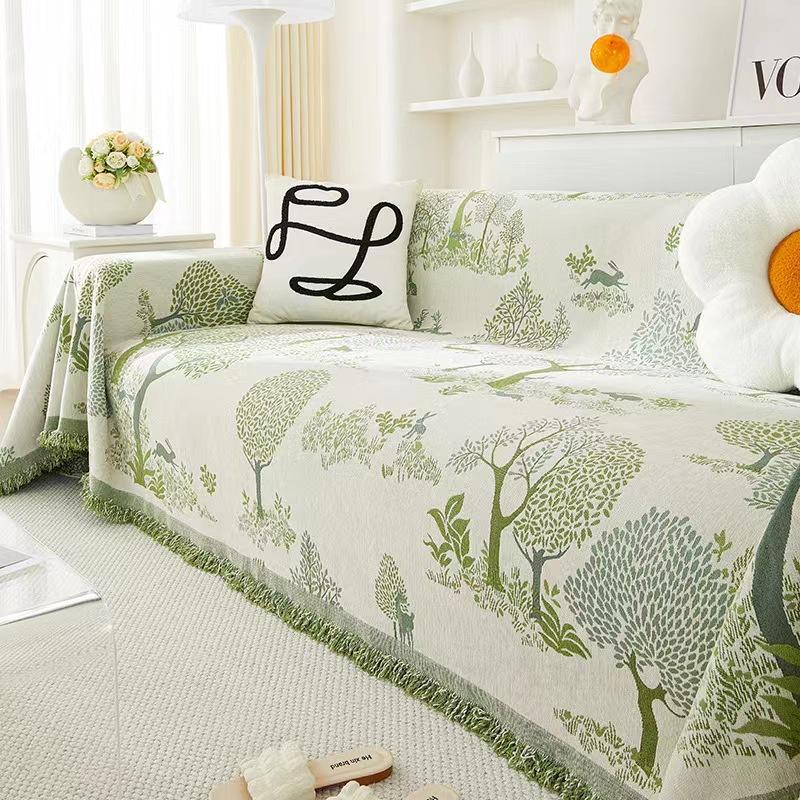 Four Seasons Universal Sofa Cushion New Chenille Universal Sofa Cover Cloth Towel Full Cover Cover Cat Scratch-proof Cushion