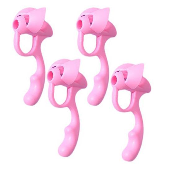 4шт/комплект силиконовый карандаш захват палец профилактика мозолей помощь правильная осанка эргономичный