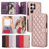 Кошелек-чехол через плечо для Samsung Galaxy S25 Ultra S24 Plus S23 FE S22 S21 Note20 Ultra Кожаный чехол Ремешок Чехол для телефона Сумка для карт