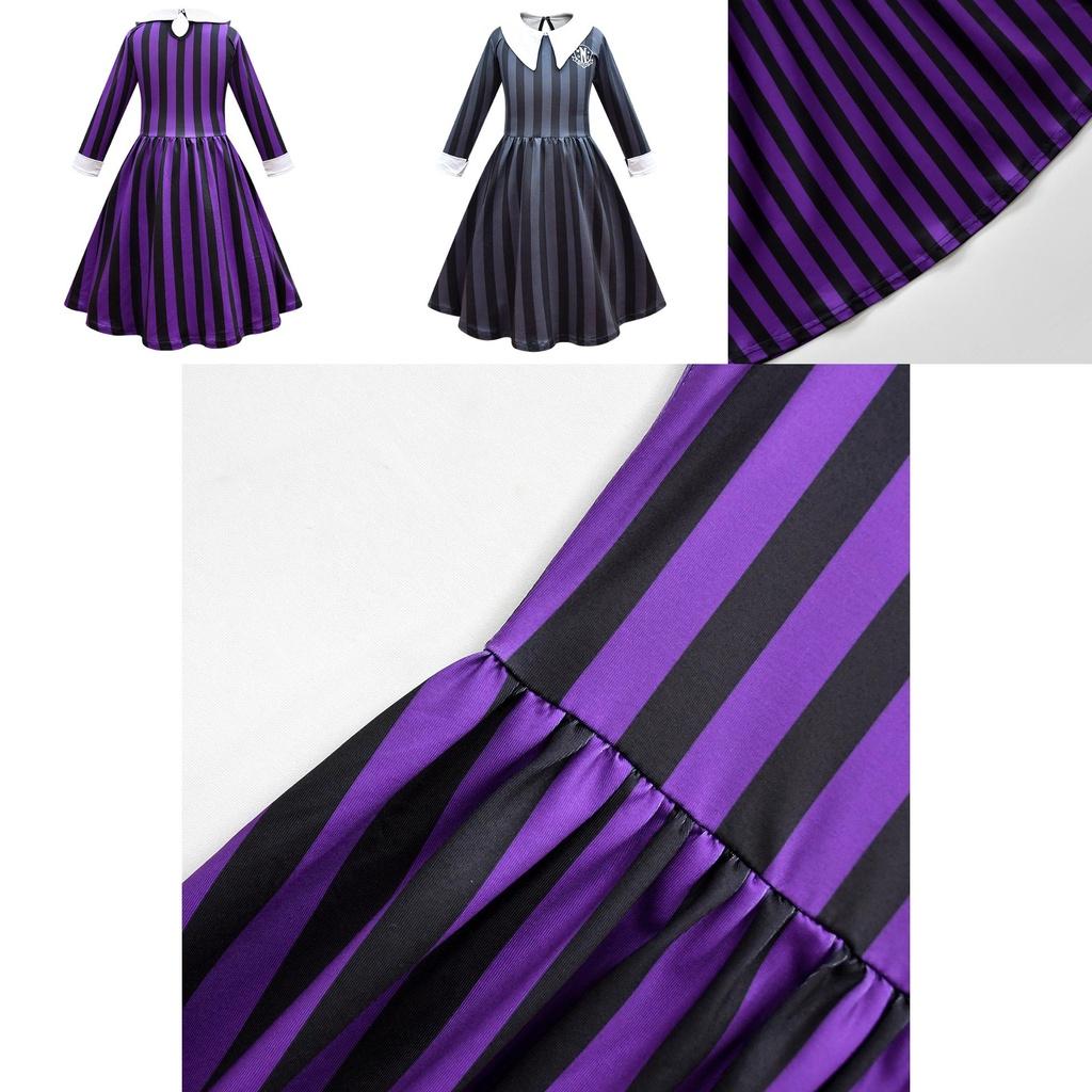Wednesday Addams Costume Polyester School Uniform For The Addams Family