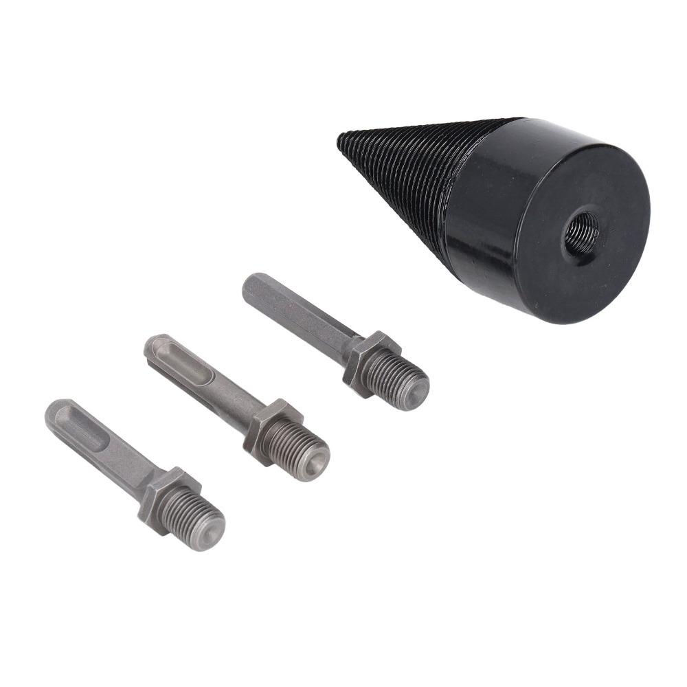 4pcs Heavy Duty Detachable Log Splitter Bit Hex Shank Firewood Drill Bit  Family Heating