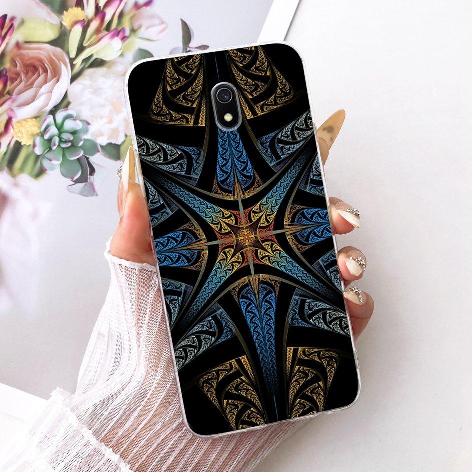 Case For Xiaomi Redmi 8A Cover Transparent Silicone Soft TPU Shockproof Bumper For Xiaomi Redmi 8 Funda Redmi8a Pro Flower Cases