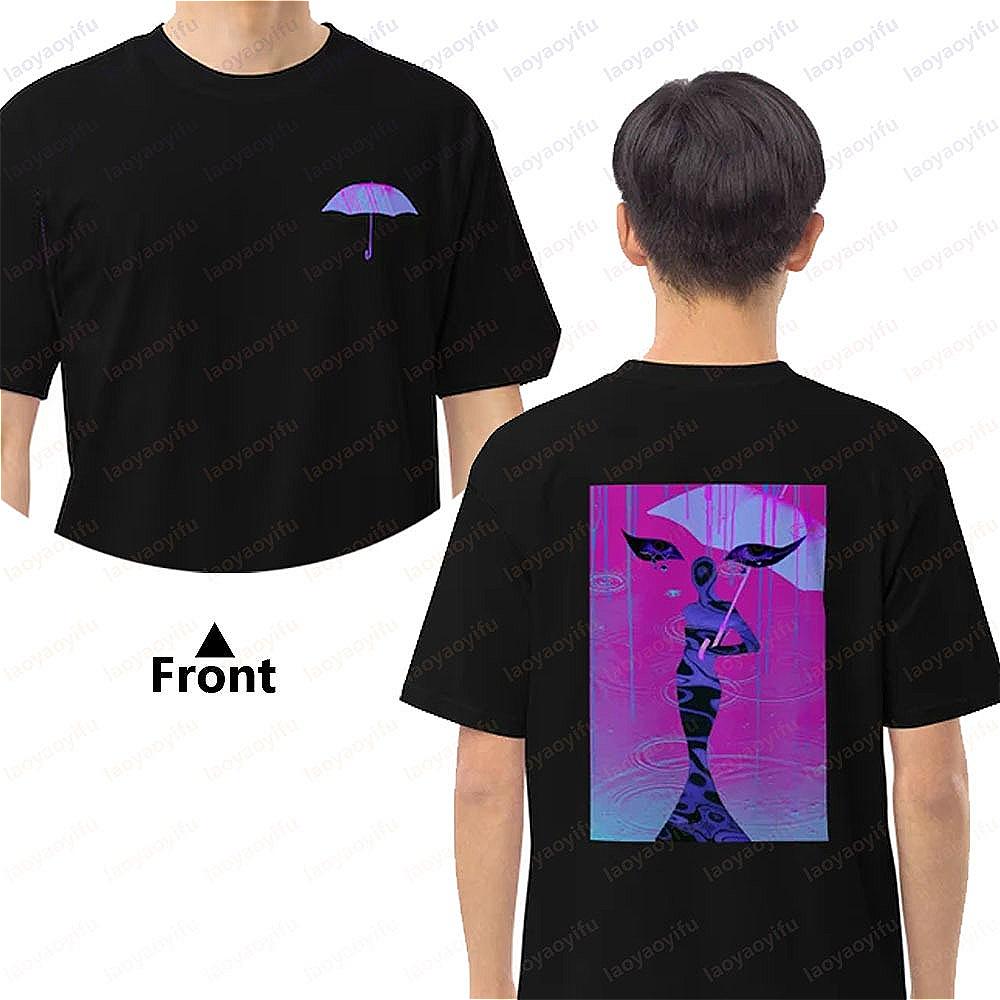 Inque The Rain Woman Tshirt Japanese Legend Mysterious Horror Shirt Goth Punk Harajuku Style Men Women Tops Cotton Short Sleeve