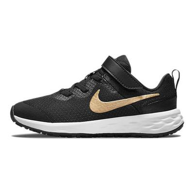 Кроссовки Revolution 6 PS Black Metallic Gold Kids белые DD1095-002