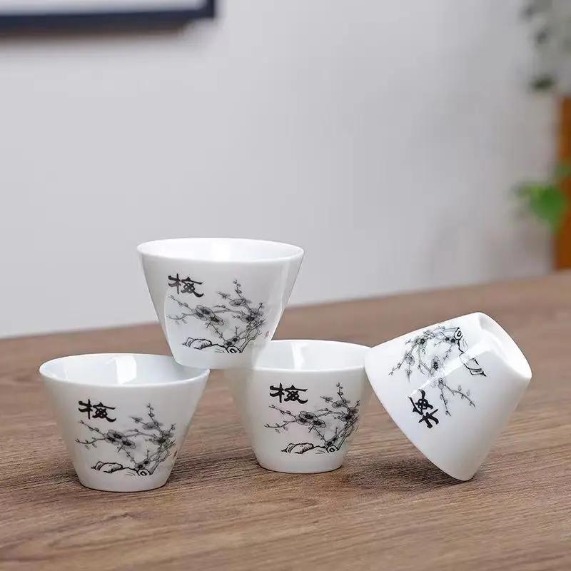 4 шт. Керамический набор для чая «Кунг-фу», чашки и кружки, исинский чайник, чайная утварь, самовар, чайник, гайвань, шу, чайник для пуэра, заварник