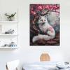 Sakura Fox Penguin Owl Eagle Raccoon Flamingo Poster Print Animal Canvas Painting for Living Room Home Decor