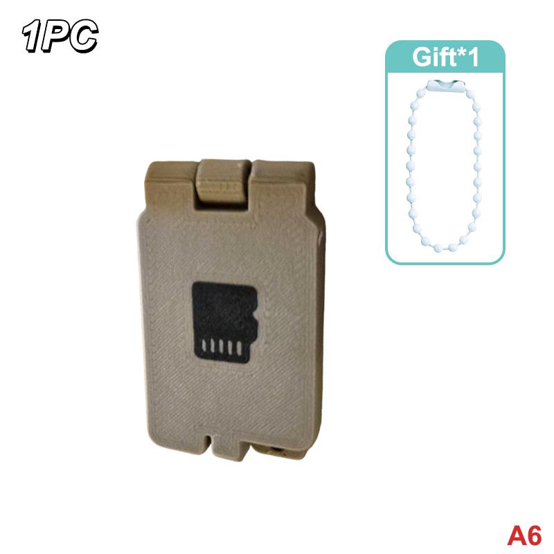 1/3/5 шт. Кейс для хранения карт Micro SD с брелоком, совместимый с SD/HC/XC/UX/MMC, портативный держатель для SD-карт для офиса, дома, путешествий