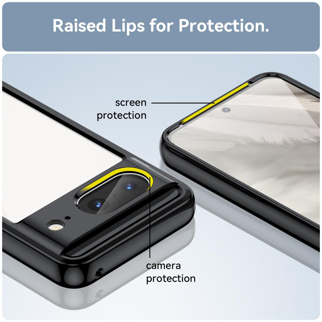 Прозрачный чехол для Google Pixel 8 Чехол для Google Pixel 8 7 Pro 6A 7A Чехол Funda Funda Жесткий полупрозрачный противоударный бампер Pixel 8