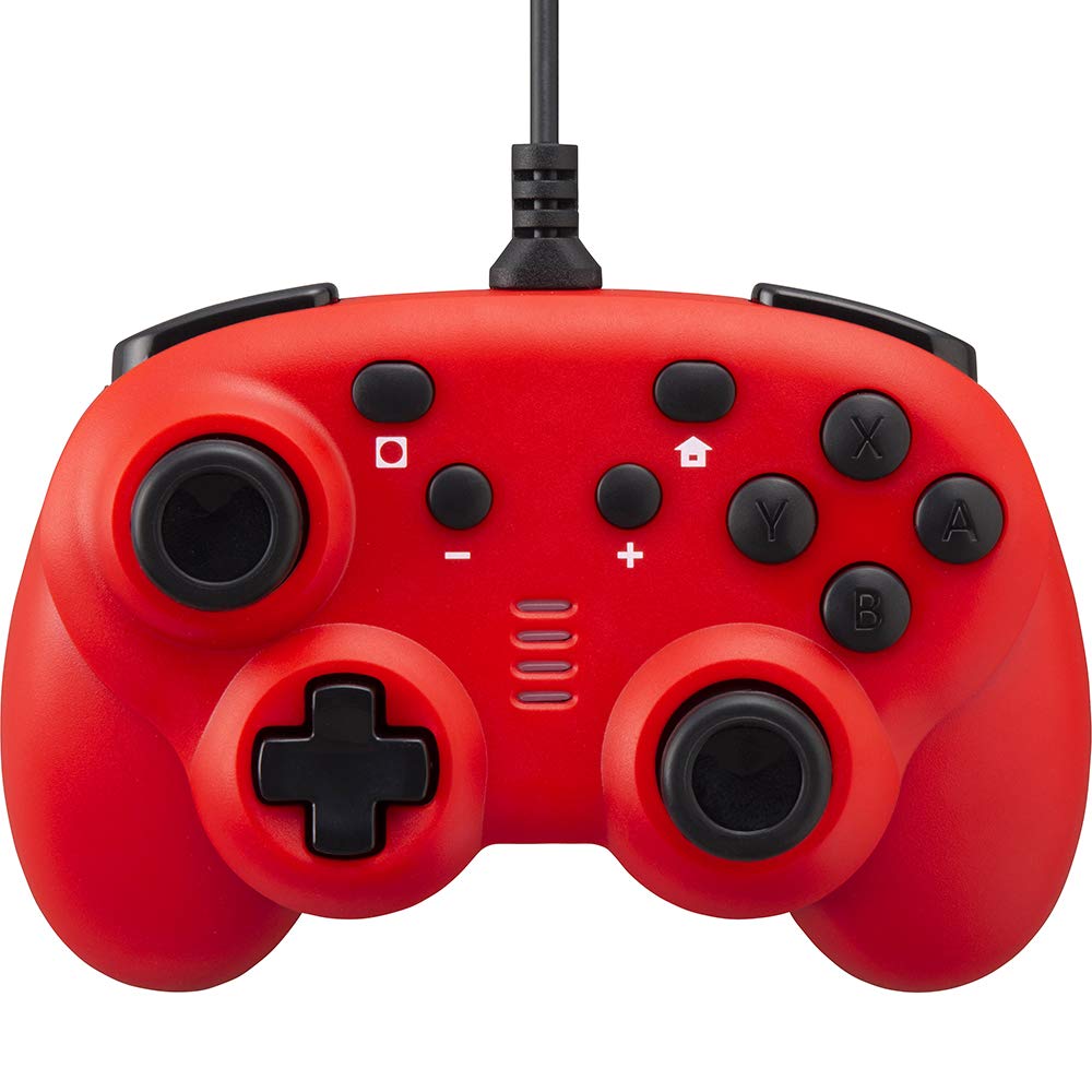 CYBER Gyro Controller Mini Wired Type Red Switch (for Switch) -