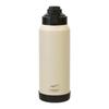 FREEAP Insulated Water Bottle, One-Touch Bottle, 1.1 Liter, Wide Mouth, Easy To Clean, Outdoor Use, K-10883 (Grey Beige)